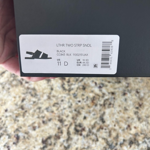 NIB Mens Coach Black 2 Strap sandals. Size 11 - Picture 9 of 9